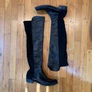 Stuart Weitzman Black 50/50 Over The Knee Boots